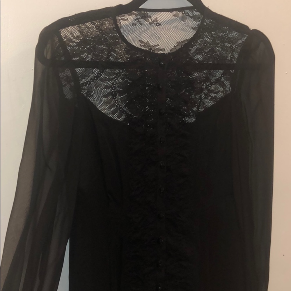 Nanette Lepore Lace and Chiffon Dress